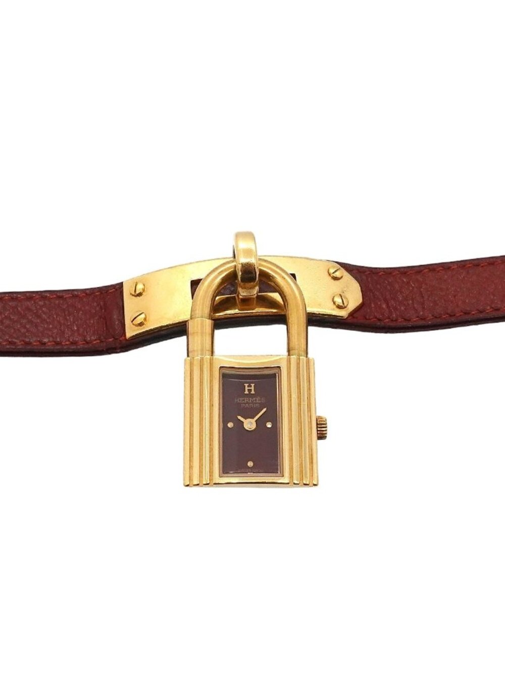 Hermes Kelly Watch Vintage Bordeaux Quartz